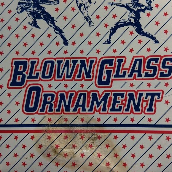 NFL New England Patriots Blown Glass Ornament NWT - Picture 12 of 15